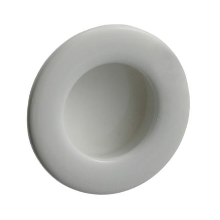 Maniglia incasso Minny Ghidini per mobile, diametro foro 40x10 mm, esterno 48x2 mm, Nylon finitura Bianco