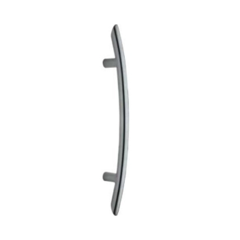 Maniglione diritto Steel 102 Ghidini per porta, interasse 350 mm, lunghezza 500 mm, diametro 25 mm, Acciaio Inox finitura Satinato