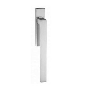Maniglione per finestra alzante scorrevole, Ghidini serie York-Z, accoppiato, con foro chiave Yale, quadro 10 mm, finitura Cromo Satinato