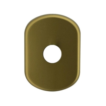Bocchetta Ghibli Ghidini per cilindro con codolo, foro 20 mm, dimensione 61x85 mm, Alluminio finitura Bronzo F4