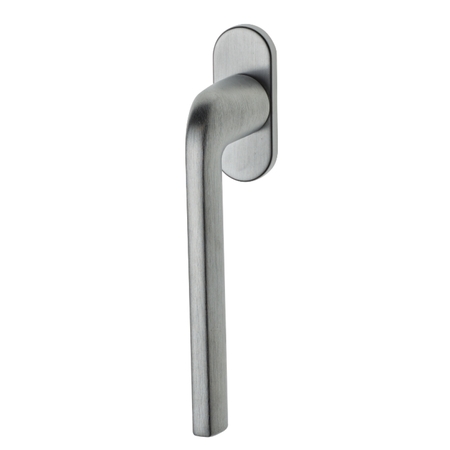 Martellina DK 753-Z Ghidini per finestra, rosetta ovale, dimensioni quadro 7x40 mm, Zalor finitura Cromo Satinato