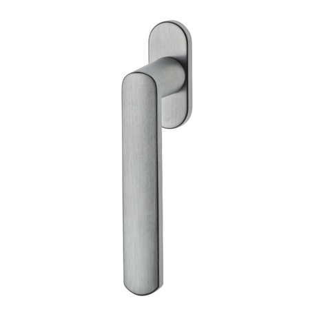 Martellina DK 754-Z Ghidini per finestra, rosetta ovale, dimensioni quadro 7x40 mm, Zama finitura Cromo Satinato