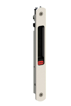 Maniglia incasso Pratika 03351 Giesse per finestra scorrevole, chiusura manuale, dimensione foro 187x19 mm, Alluminio finitura Nero