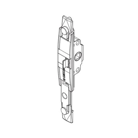 Movimentazione martellina DK 09751 Giesse, per anta ribalta scorrevole GS1000, versione sinistra, Zama finitura Silver