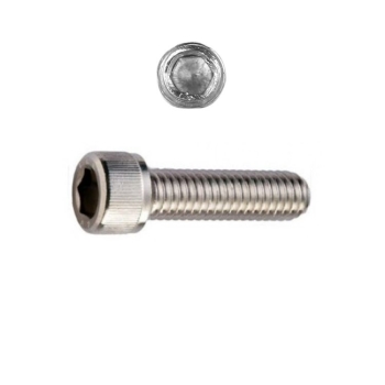 Vite TCEI M8x30 con esagonale incassato, UNI 5931 DIN 912, Classe 8.8, finitura Zincato