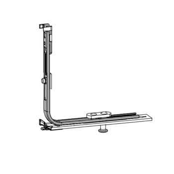Chiusura inferiore G-U Italia ridotta per finestra, lunghezza 116 mm, con 1 nottolino di chiusura,&nbsp;finitura Argento