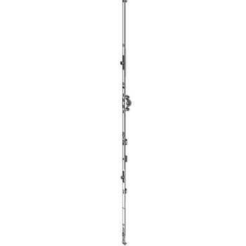 Cremonese Tedesco G-U Italia per serramento anta e ribalta, entrata 15 mm, altezza HBB 1851-2100 mm, frontale 1940 mm, maniglia 980 mm, finitura Argento