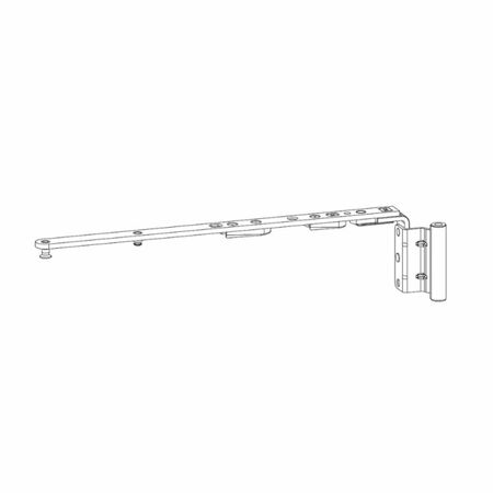 Braccio forbice GU Uni-Jet M8 per finestra, lunghezza 751-1200 mm, interasse 13 mm, battuta 18 mm, mano Destra, finitura Argento