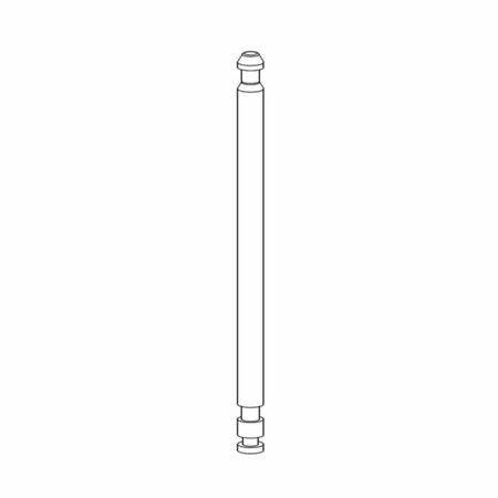 Perno per supporto G-U Italia tipo Uni-Jet M8 per anta e ribalta, compatibile aria 12 e interasse 9/13 mm, portata 200 kg, finitura Argento