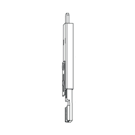 Terminale superiore G-U Italia per cremonese, lunghezza 60 mm, puntale 12 mm