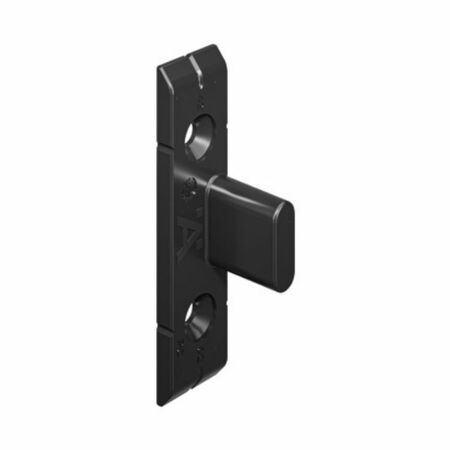 Giunto Keku 262.49.366 da avvitare con viti Euro a sottostrutture, elemento verticale parte telaio, Plastica finitura Nero