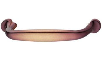 Maniglia per mobile zincata Häfele, interasse 96 mm, colore Marrone Sfumato