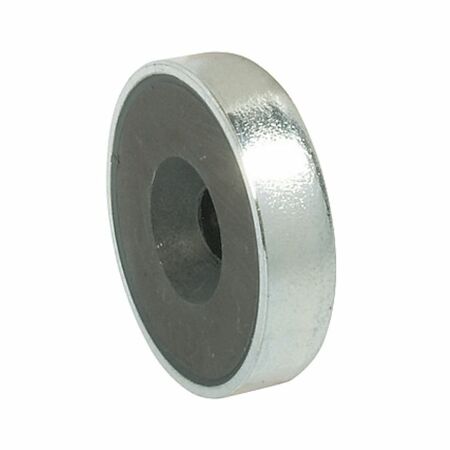 Magnete con foro 246.86.025 Hafele per chiusura mobile, diametro 15 mm, spessore 7 mm, finitura Nichelato