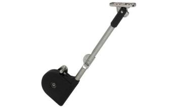 Braccetto per anta a ribalta semplice verso l'alto, supporto per sportelli cucina ante in legno, Lunghezza 190 mm colore NERO