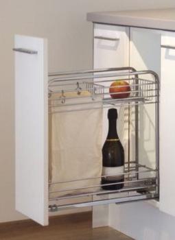 ARTICOLO ELIMINATO Carrello Portabottiglie e Portapane ad estrazione frontale modulo 300 mm