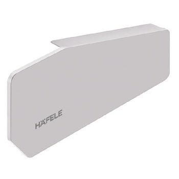 Cover copertura per sportello mobile Free fold Hafele, materiale plastica, colore Grigio