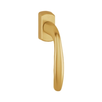 Maniglia martellina Dk New York Hoppe per serramento, lunghezza quadro 7x35 mm, Alluminio finitura Oro F3
