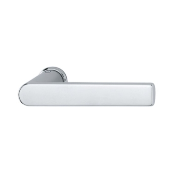 Maniglia Los Angeles Hoppe per porta interna, mini-rosetta senza bocchetta, quadro 8 mm, spessore maniglia 40-54 mm, Ottone finitura Cromo Lucido Resista F49-R