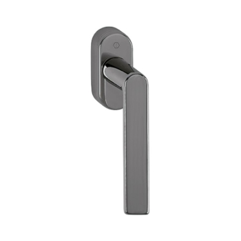  Maniglia martellina DK Los Angeles Hoppe per serramento con Secustik e VarioFit, lunghezza quadro 7x32-42 mm, Ottone finitura Antracite Lucido Resista F97-R
