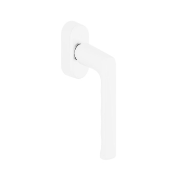 Maniglia martellina DK Hamburg Hoppe per serramento con SecuForte e VarioFit, lunghezza quadro 7x32-42 mm, Alluminio finitura Bianco F9016