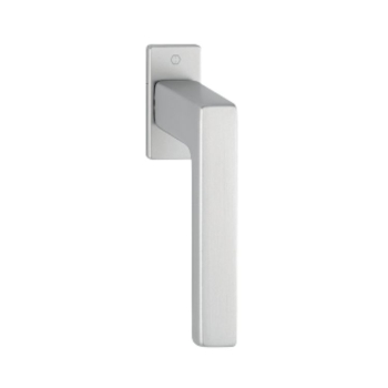 Maniglia martellina DK Austin Hoppe per serramento, rosetta bassa, lunghezza quadro 7x35 mm, Alluminio  finitura Cromo Satinato F94-1
