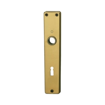 Placca lunga 201PI Hoppe per porta interna, foro Patent, interasse 90 mm, dimensione 216x40x7 mm, Alluminio finitura Bronzo F4
