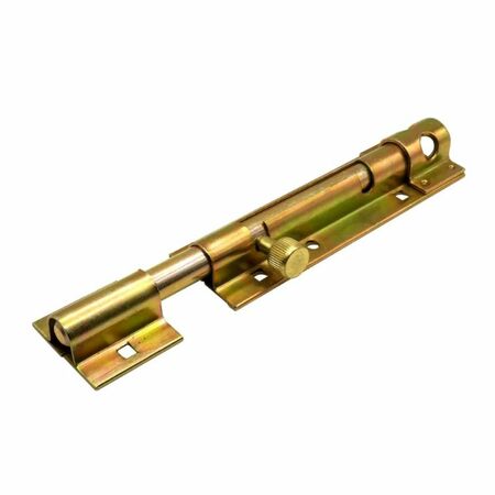 Catenaccio portalucchetto 022300V Ibfm per porta, lunghezza 300 mm, tondo tipo pesante, Acciaio finitura Tropicalizzato