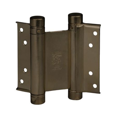 Cerniera Bommer 101 Aldeghi per porta, doppia azione, altezza 75 mm, Acciaio finitura Bronzato