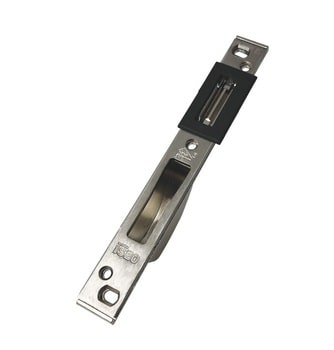 Contropiastra ISEO chiusa, per serratura centrale Multiblindo, dimensione 187x22x5 mm, colore acciaio Inox