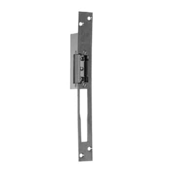 Incontro elettrico ISEO Match, frontale piatto 240x24x3 mm, per serratura da infilare montante sinistra e fascia destra, in acciaio Inox