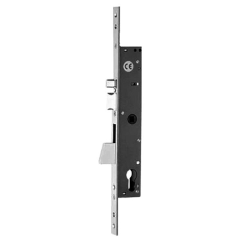 Serratura elettrica ISEO Electa per montante, chiusura laterale, foro Yale, catenaccio, entrata 35 mm, frontale 22 mm, finitura Inox