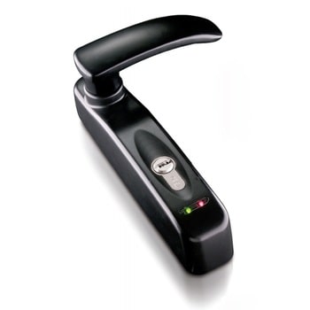 Comando elettromeccanico Trim Tronic ISEO, per antipanico, alimentazione 12 Vdc, colore nero verniciato
