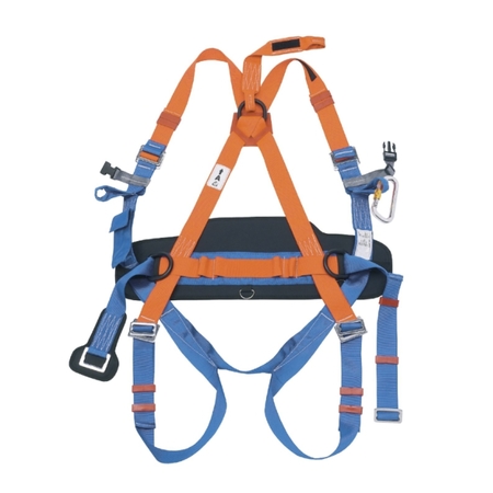 Imbragatura anticaduta Akrobat Plus AK50 Industrial Starter per lavoro in quota, con cintura di posizionamento e moschettone, EN351-EN358 portata 136 Kg