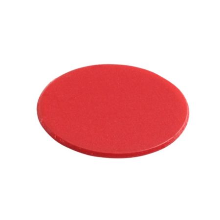 Copriforo adesivo Abs Italfeltri, diametro 20 mm, confezione industriale, Abs finitura Rosso 48948