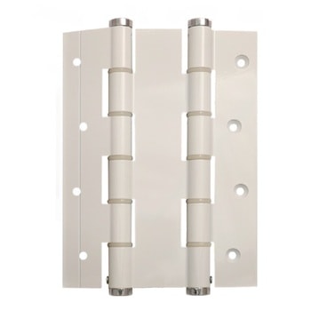Cerniera a molla DA 180 Justor, doppia azione, portata 40 Kg, spesore porta 40 mm, finitura Alluminio Verniciato Bianco