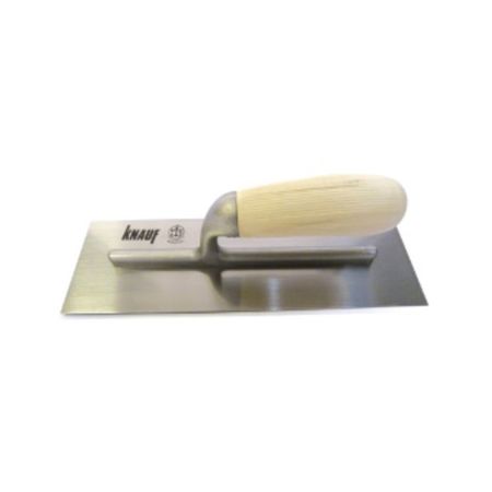 Spatola americana Kanuf per lavorazioni cartongesso, dimensioni 280x120 mm, materiale Acciaio Inox