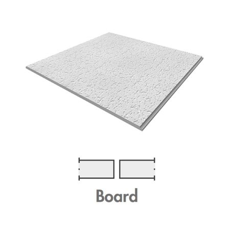 Pannello ThermatexÂ Feinfresko Board Knauf per controsoffitto modulare, irregolare, dimensioni 600x600x15 mm, finitura Bianco