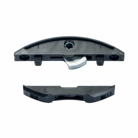 Confezione 80 giunzioni Clamex P-14/10 Medius Lamello per mobile smontabile, spessore minimo 12 o 18 mm, dimensioni 64x21x9,7 mm, Plastica finitura Nero