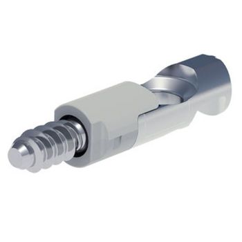 Giunzione Target J10 Livenza, filetto Euro, lunghezza 8 mm, corpo 37,5 mm, finitura Zincato
