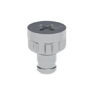 Pignone Target J10 Livenza, per spessore 16 mm, altezza 12 mm, diametri 5 e 10 mm, finitura Nichelato e Zincato