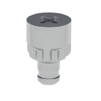 Pignone Target J10 Livenza, per spessore 18 mm, altezza 13 mm, diametri 5 e 10 mm, finitura Nichelato e Zincato