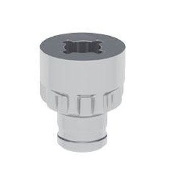 Pignone Target J12 Livenza, per spessore 18 mm, altezza 13,6 mm, diametri 7 e 12 mm, finitura Nichelato e Zincato
