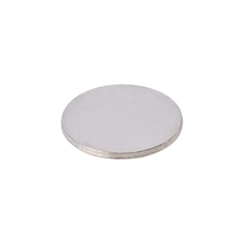 Contropiastra magnetica K-Push per anta mobile, con biadesivo, diametro 15 mm, finitura Acciaio Satinato