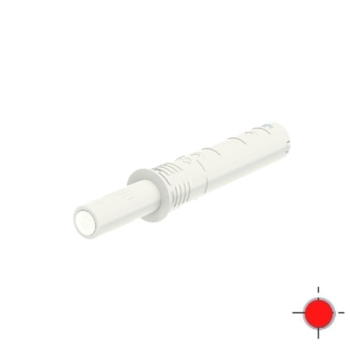 Cricchetto K-push Tech Livenza per anta mobile, versione Strong con paracolpo 20 mm, dimensione 10x49,5 mm, finitura Bianco