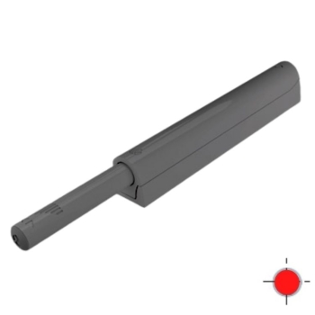 Cricchetto K-push Livenza per anta mobile, versione Strong con paracolpo 37,2 mm, dimensione 12x82 mm, finitura Nero