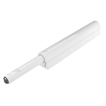 Cricchetto K-push Livenza per anta mobile, versione Standard con magnete 37,2 mm, dimensione 12x82 mm, finitura Bianco
