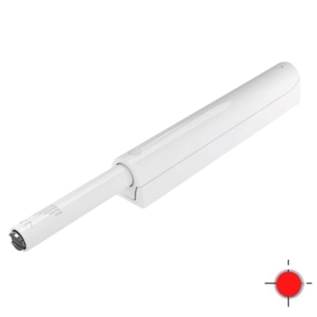 Cricchetto K-push Livenza per anta mobile, versione Strong con magnete 37,2 mm, dimensione 12x82 mm, finitura Bianco