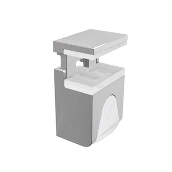 Supporto Reggicristallo Kubic 16019031 Livenza, a morsetto 4-8 mm, foro vite, finitura Nichelata