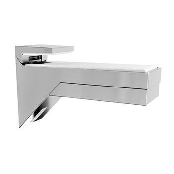 Supporto Reggimensola Kalabrone 16220010 Livenza, a morsetto 8-30 mm, portata 25 Kg, finitura Argento