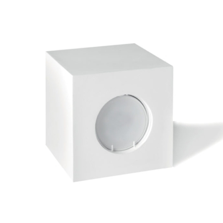 Faretto ad incasso 1240 LV Stucchi per cartongesso, a scomparsa, porta lampada GU10, dimensioni 92x92 mm, materiale Gesso